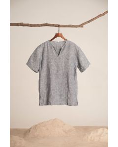 T-Shirt einfarbig Grau